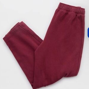 Aerie Burgundy Barrel Leg Pants